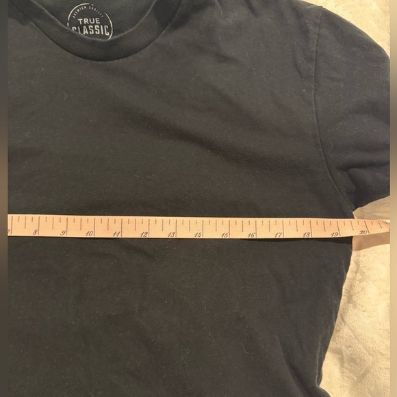 True classic Classic Crew Neck cotton straight cut black sage 2 shirts - Picture 5 of 6